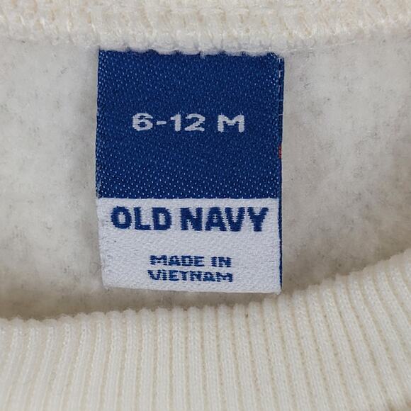 Old Navy Sweater Size 6-12 Months Sherpa Fleece Sweater - Picture 5 of 6